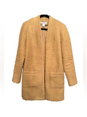 Carole Wren Tan Cardigan Jacket Coat, M